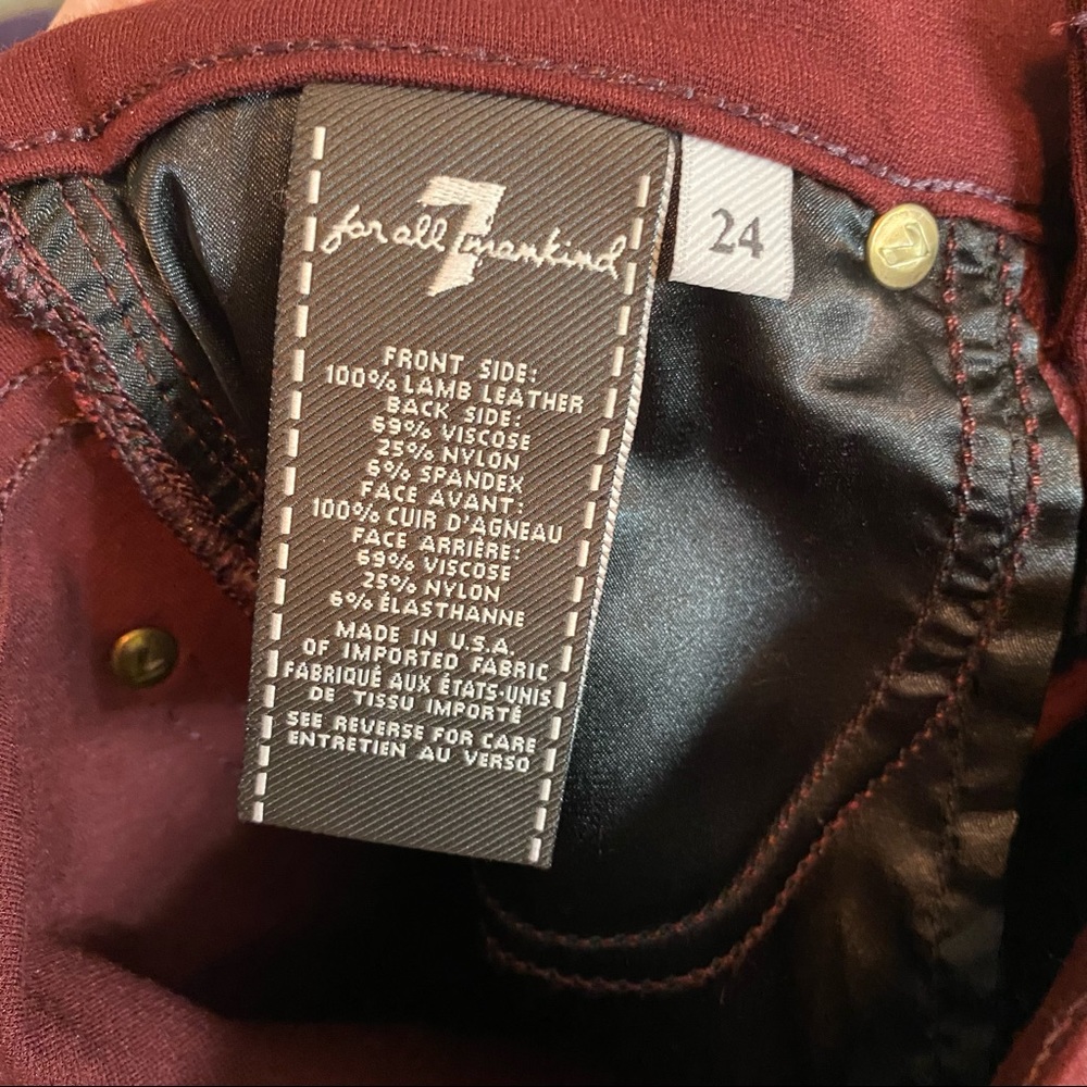 Nwt 7 For All Mankind Python Embossed Lamb Leathe… - image 7